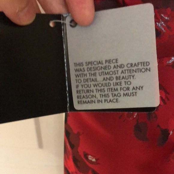 NWT White House/Black Market strapless satin like party dress. Sz 4 - Picture 7 of 7